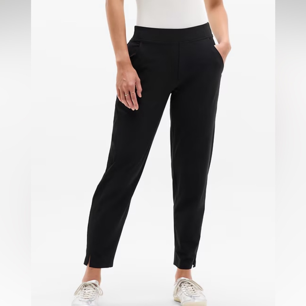 Athleta Brooklyn Ankle Pant Black Featherweight Stretch Size 14 - Picture 1 of 16